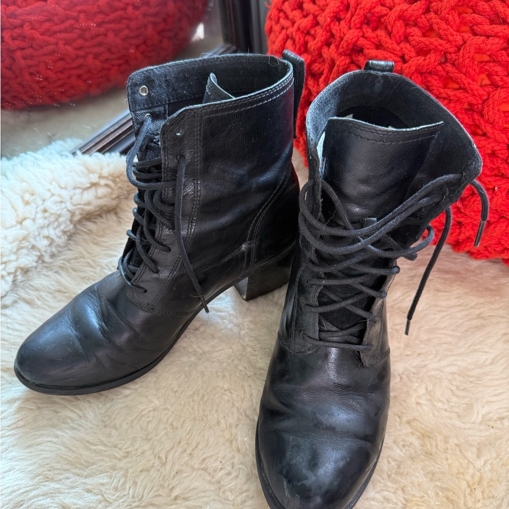 Timberland Women's Black Combat Boots